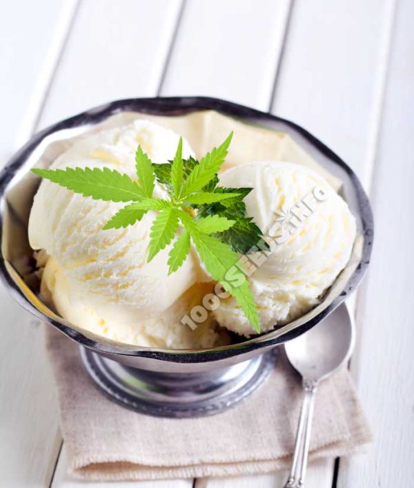 Cannabis vanilla ice cream, recipes with cannabis, cooking with cannabis
