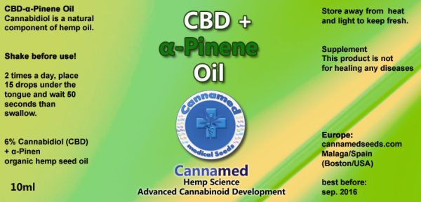 CBD + α-Pinene Oil, 10ml oder 3 x 10ml