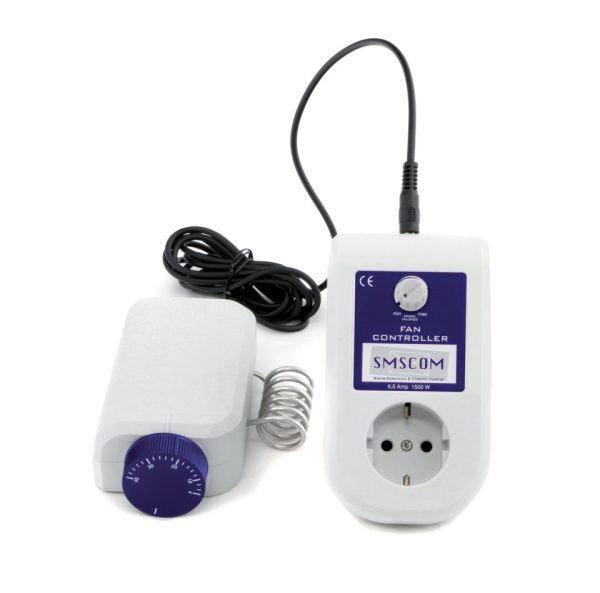 Controlador de ventilador de SMSCOM + termostato, 6,5 A, 1500 W