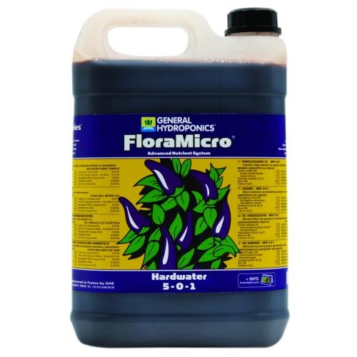 GHE FloraMicro, 5 L, Spuren- und Mikroelemente (hartes Wasser)