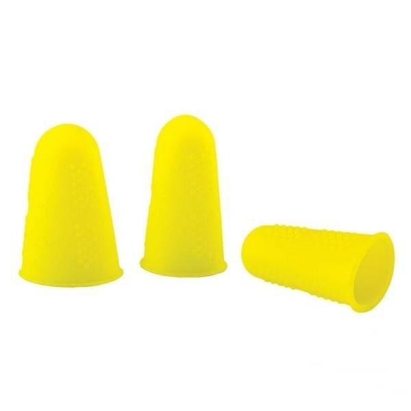 NoGoo Fingertips, 3 pieces, yellow or green
