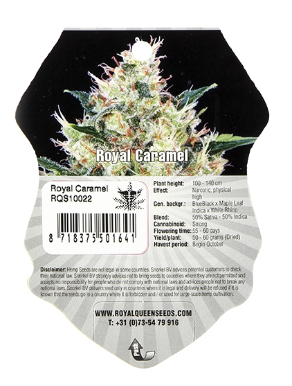 Royal Caramel (Royal Queen Seeds), 5 feminisierte Samen