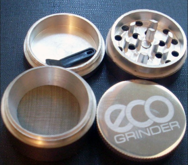 Eco Grinder made of aluminium, ø 50 mm, H = 4 cm, 4 pieces