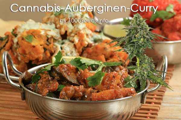 Cannabis-aubergine curry